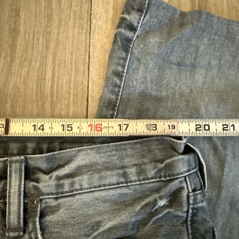 Polo Ralph Lauren Men's Jeans Denim Grey Distressed Grunge Size‎ 38x26